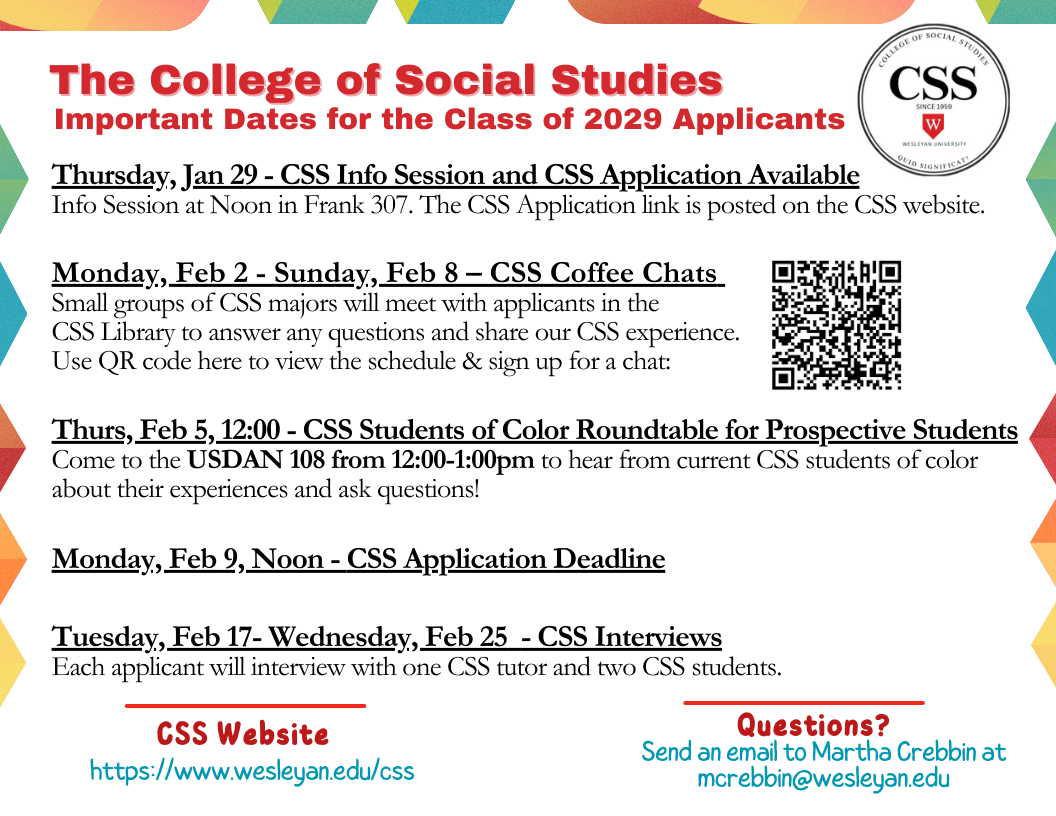 Important Dates for CSS Admissions Season
